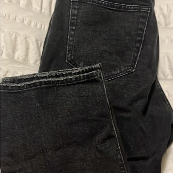 Nwot Abercrombie black ultra high rise straight ankle In xshort length size 29 - Picture 4 of 4